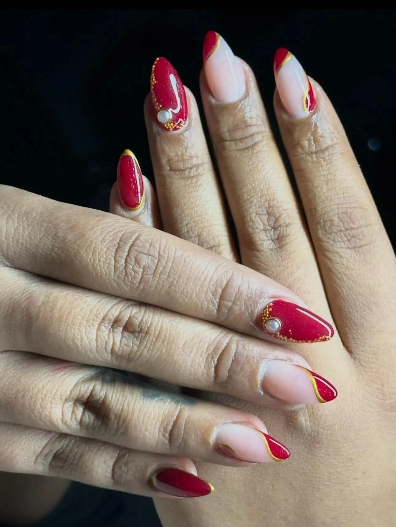 Handcrafted press-on nails featuring stylish manicure and beauty trends