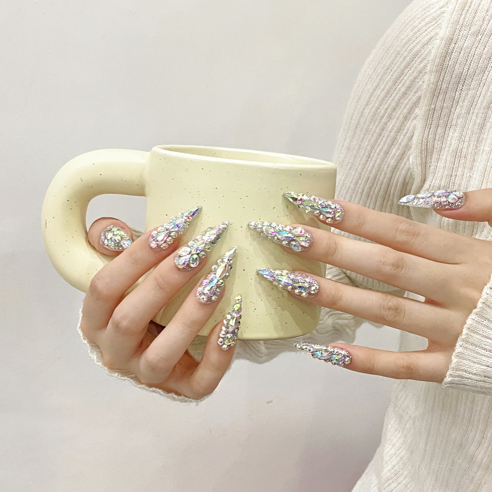 Cleopatra Crystal Explosion Luxury Press On Nails - Image 2