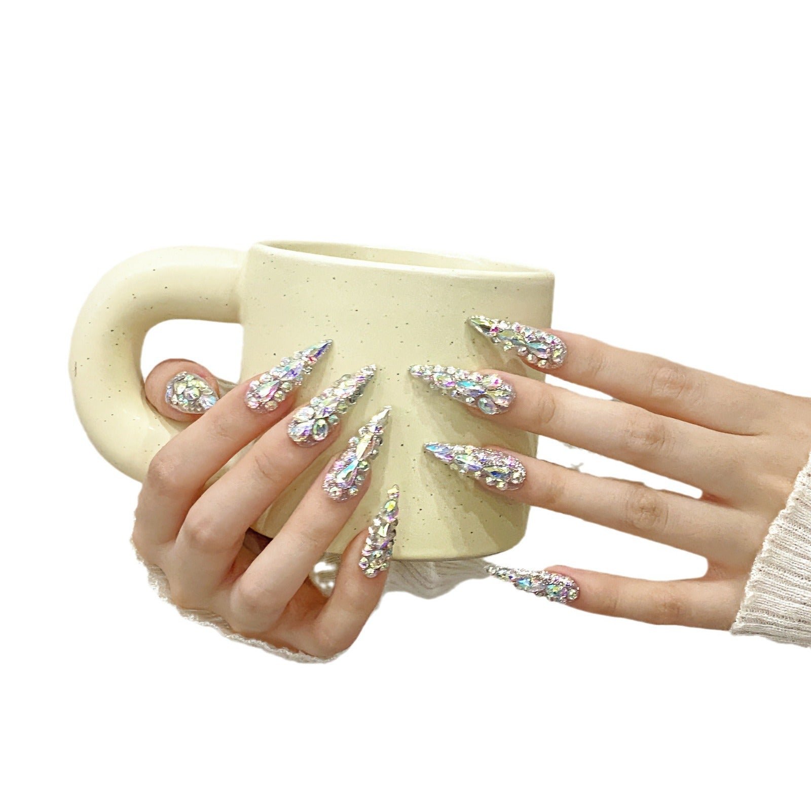 Cleopatra Crystal Explosion Luxury Press On Nails - Image 4